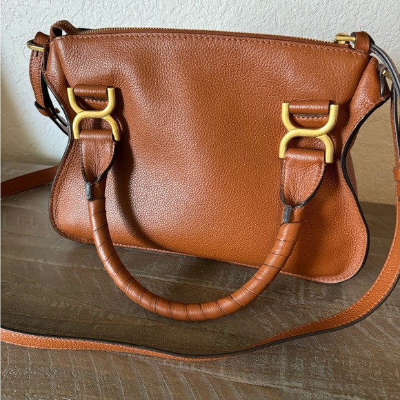Chloe Marcie Small Double Carry Satchel Bag - Picture 7 of 9